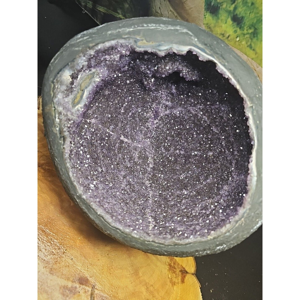 16.8LB TOPNatural Raw raw ore amethyst Quartz Crystal Money Bag Geode Reiki Gem by CrystalCloud Company