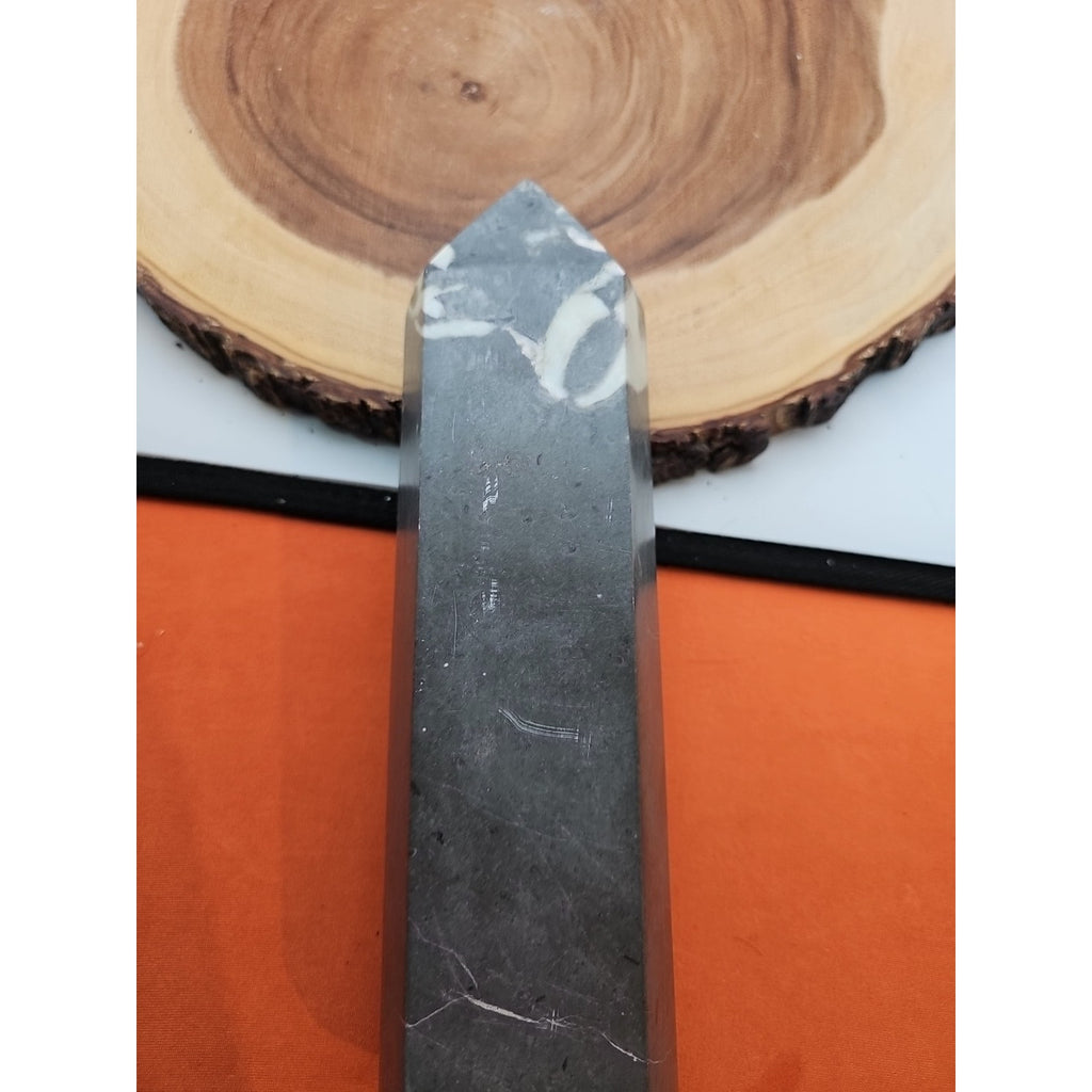 3.14lb 1000 Eye Jasper Quartz Tower 9in Tall Has Chip On Top by CrystalCloud Company