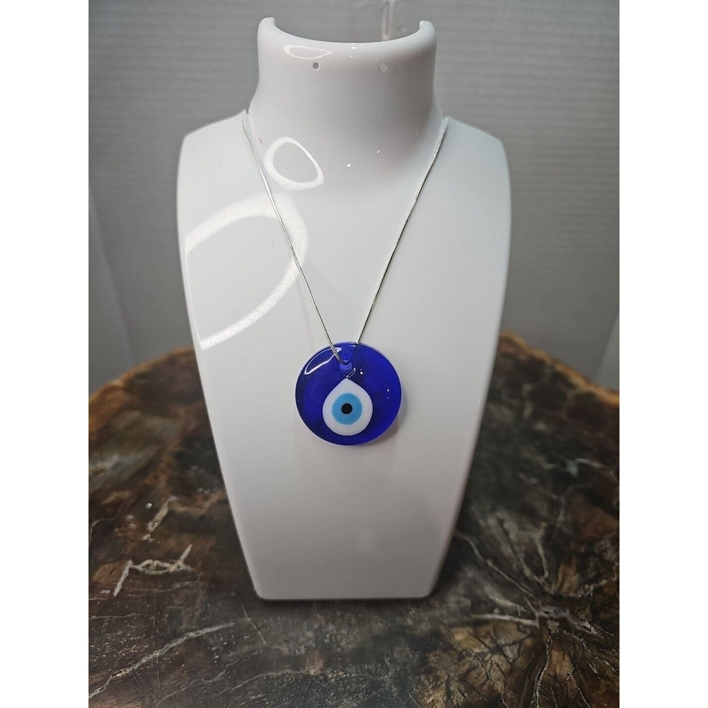 Evil Eye Necklace 925 Silver Chain Protection/Good Luck by CrystalCloud Company