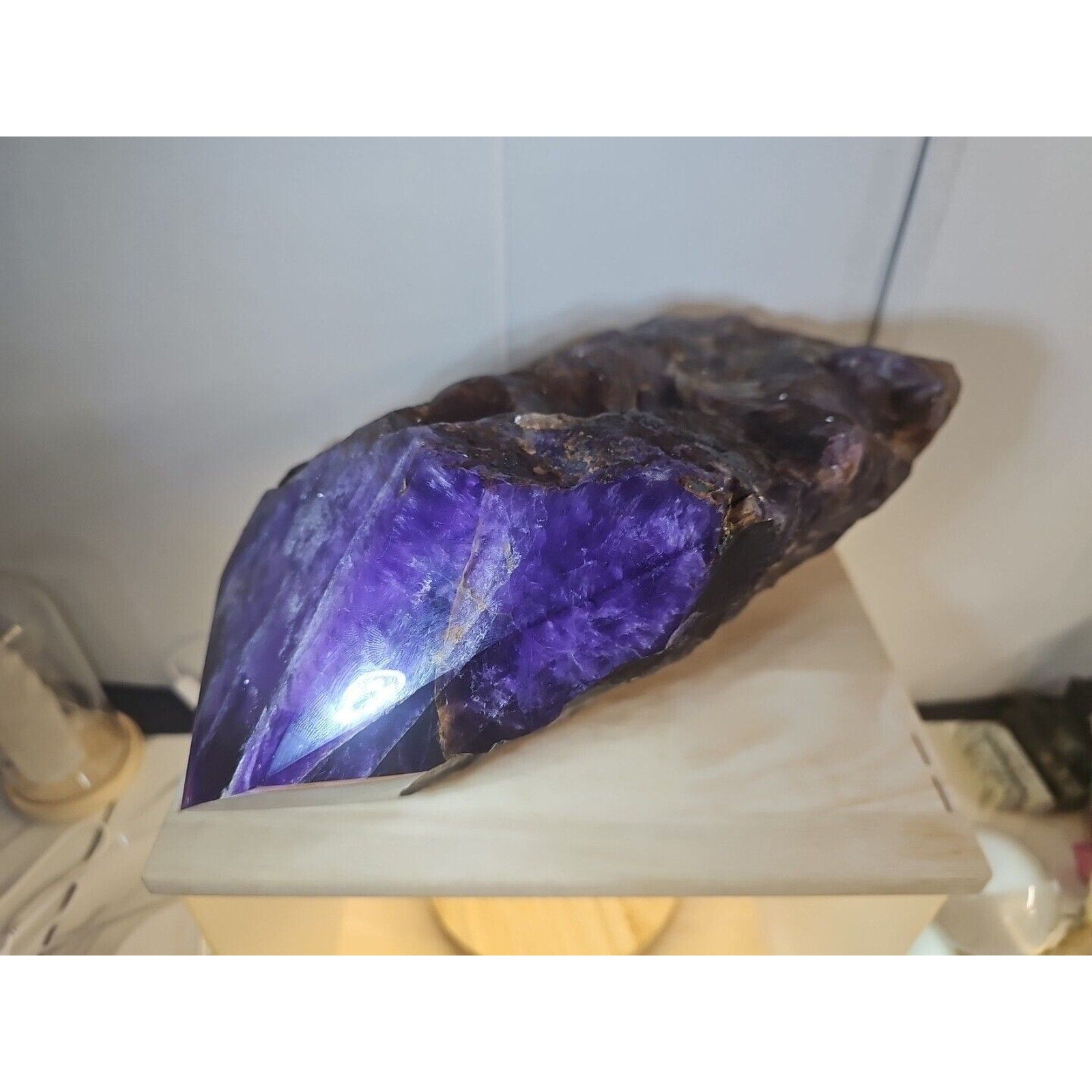 Large Natural Amethyst Geode Cluster — 36.3 lbs, Brazil | CrystalCloud Company by CrystalCloud Company