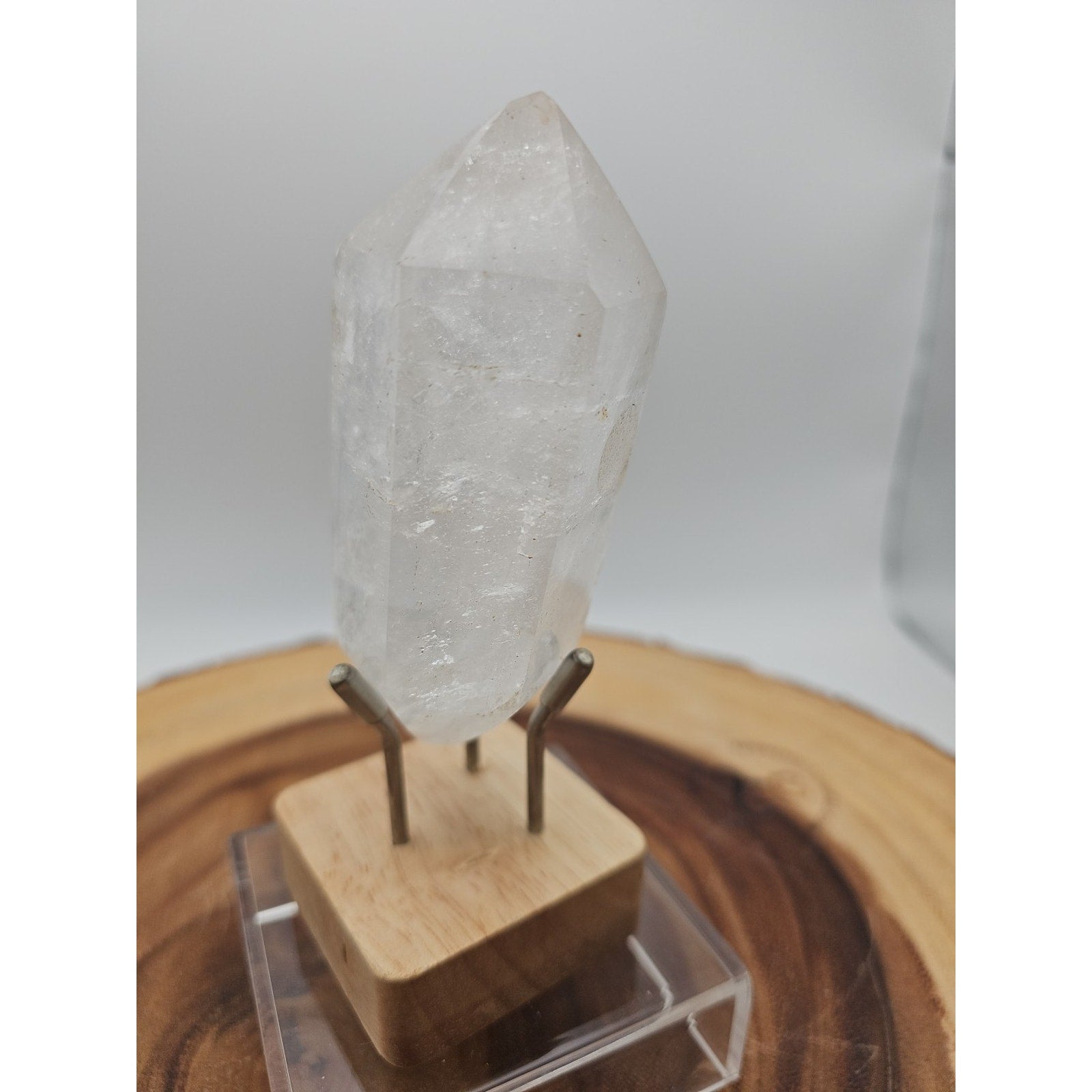 Quartz Crystal Point .49lb With Stand by CrystalCloud Company