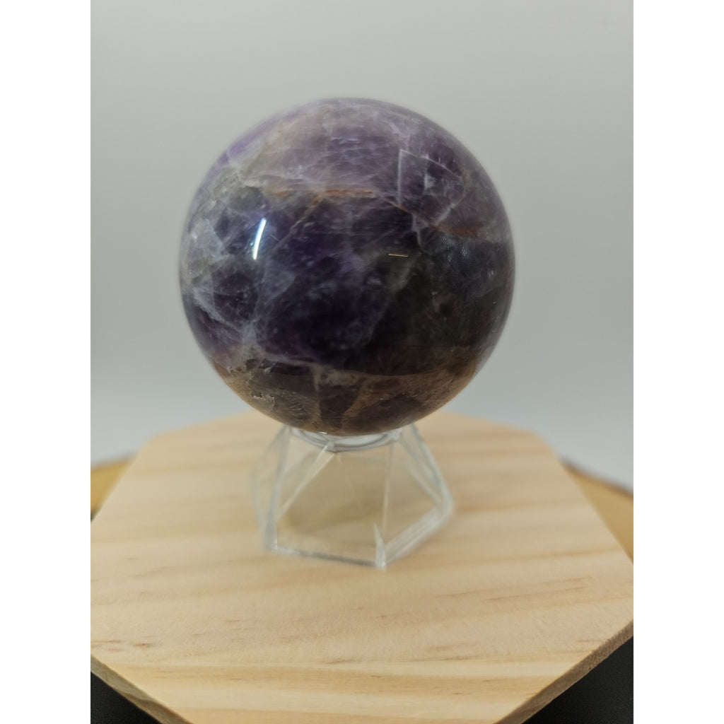 Chevron Amethyst Sphere 250g 56mm by CrystalCloud Company