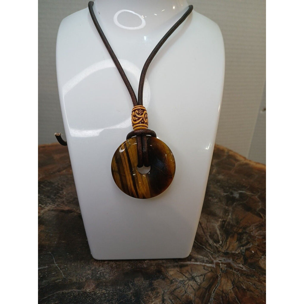 Tiger Eye Necklace Handmade by CrystalCloudCompany