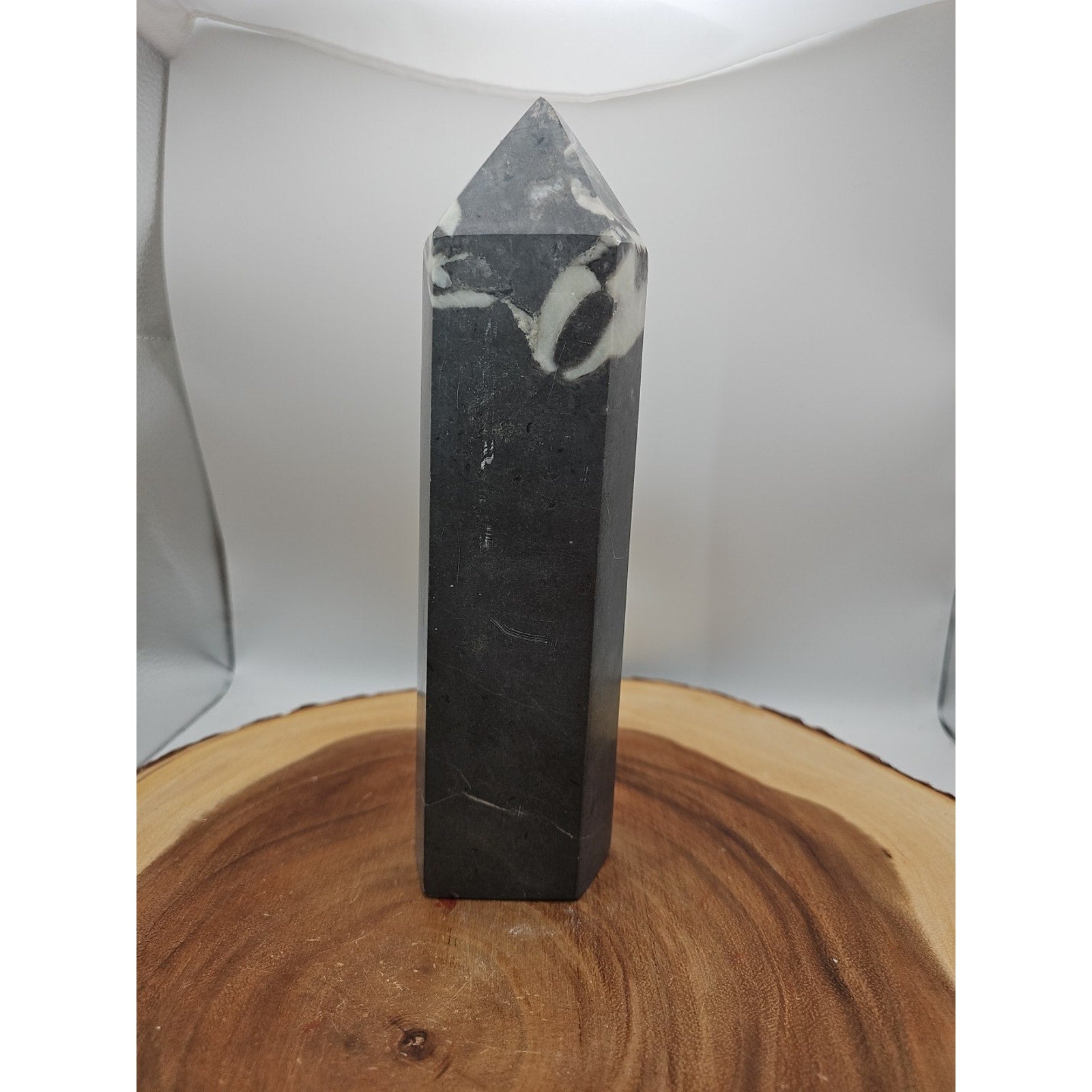 3.14lb 1000 Eye Jasper Quartz Tower 9in Tall Has Chip On Top by CrystalCloud Company