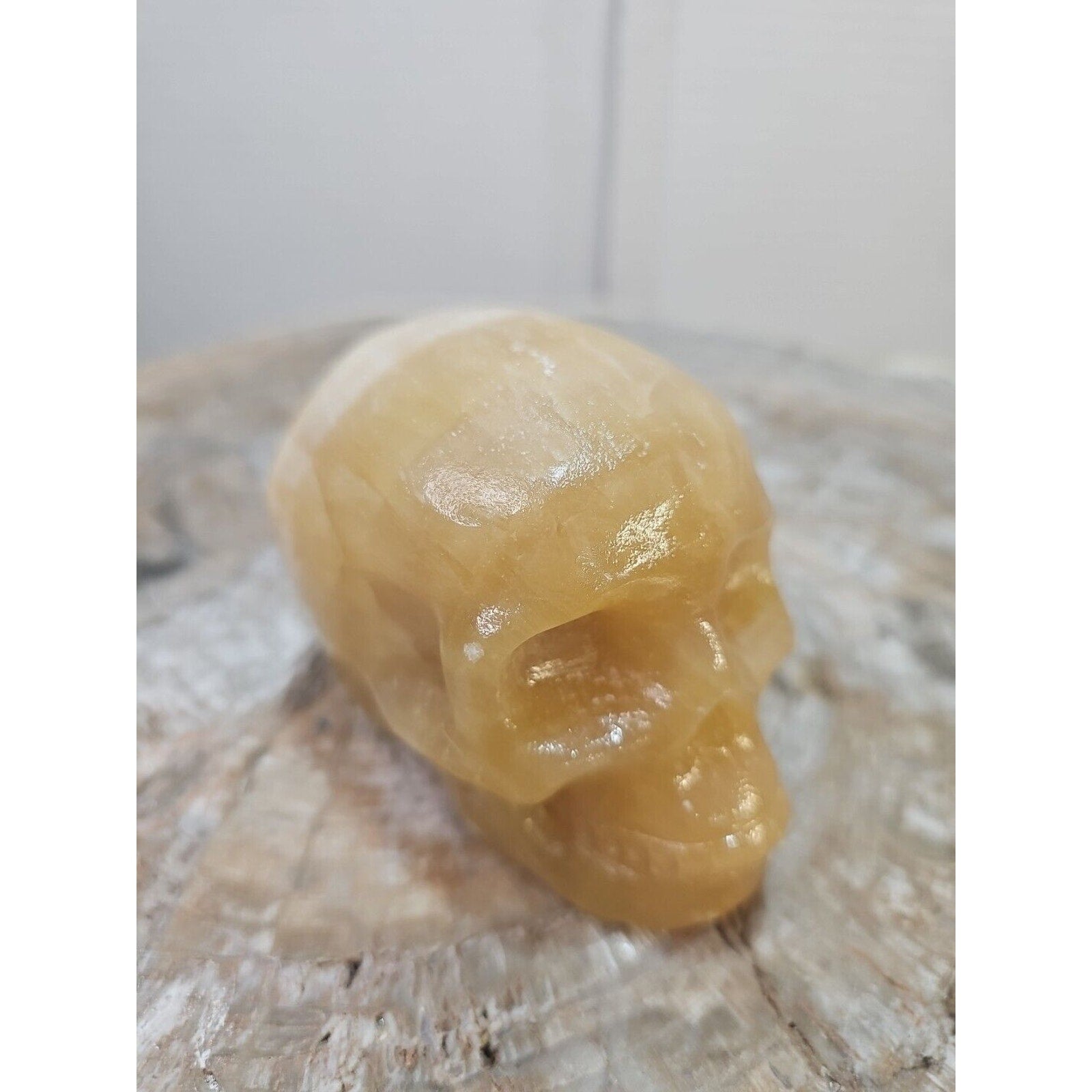 1.48 1Pcs Natural Jasper Calcite Skull Crystal Carving Stones Healing by CrystalCloud Company