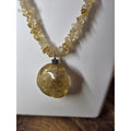 Vintage Citrine Sterling Silver Pendant Necklace - Radiant Golden Specimen | CrystalCloud Company by CrystalCloud Company