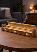 Brass Inlay Elephant Coffin Incense Burner by Enchanted Soul