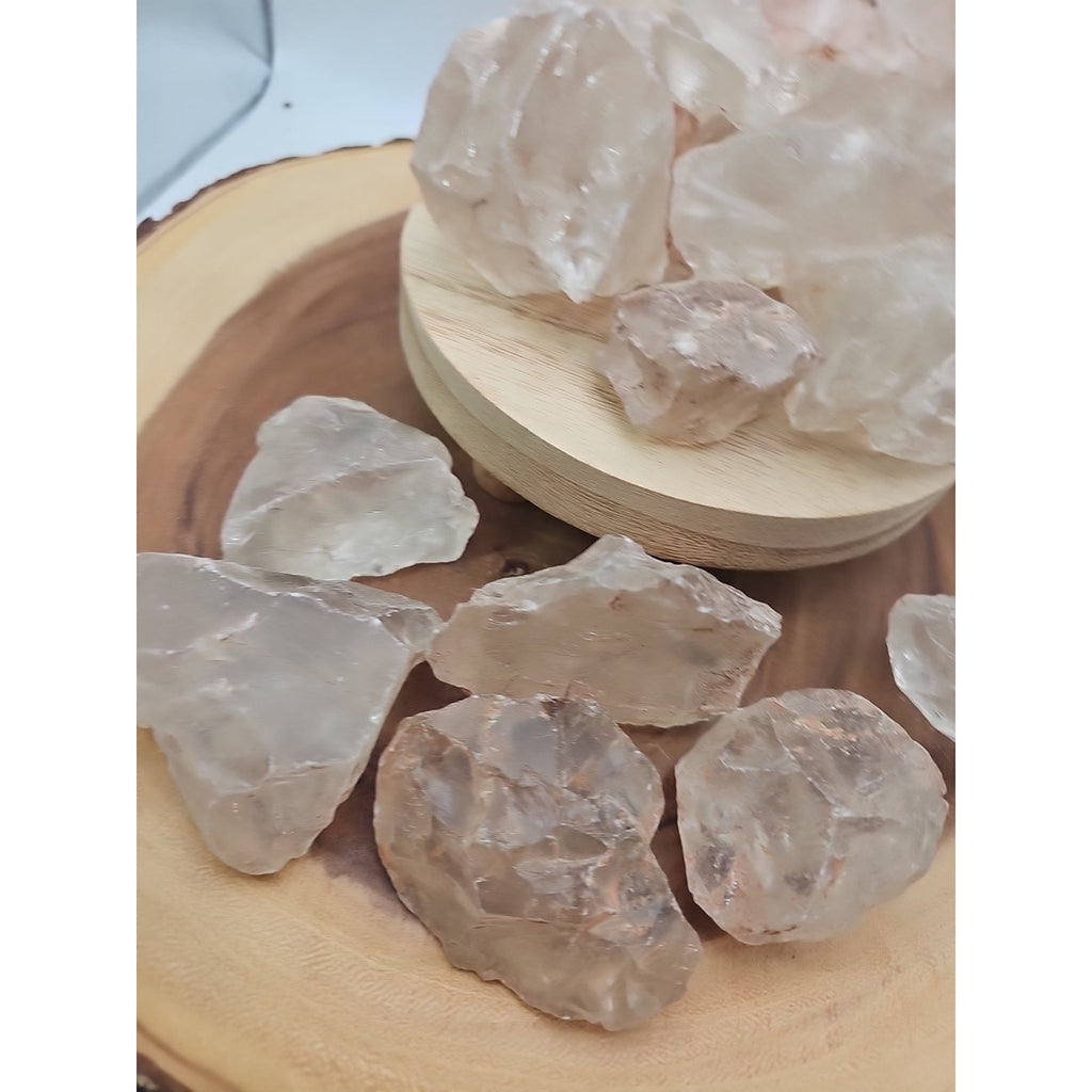 1lb Natural Raw Clear White Quartz Crystal Original Healing 5pcs Avg by CrystalCloud Company