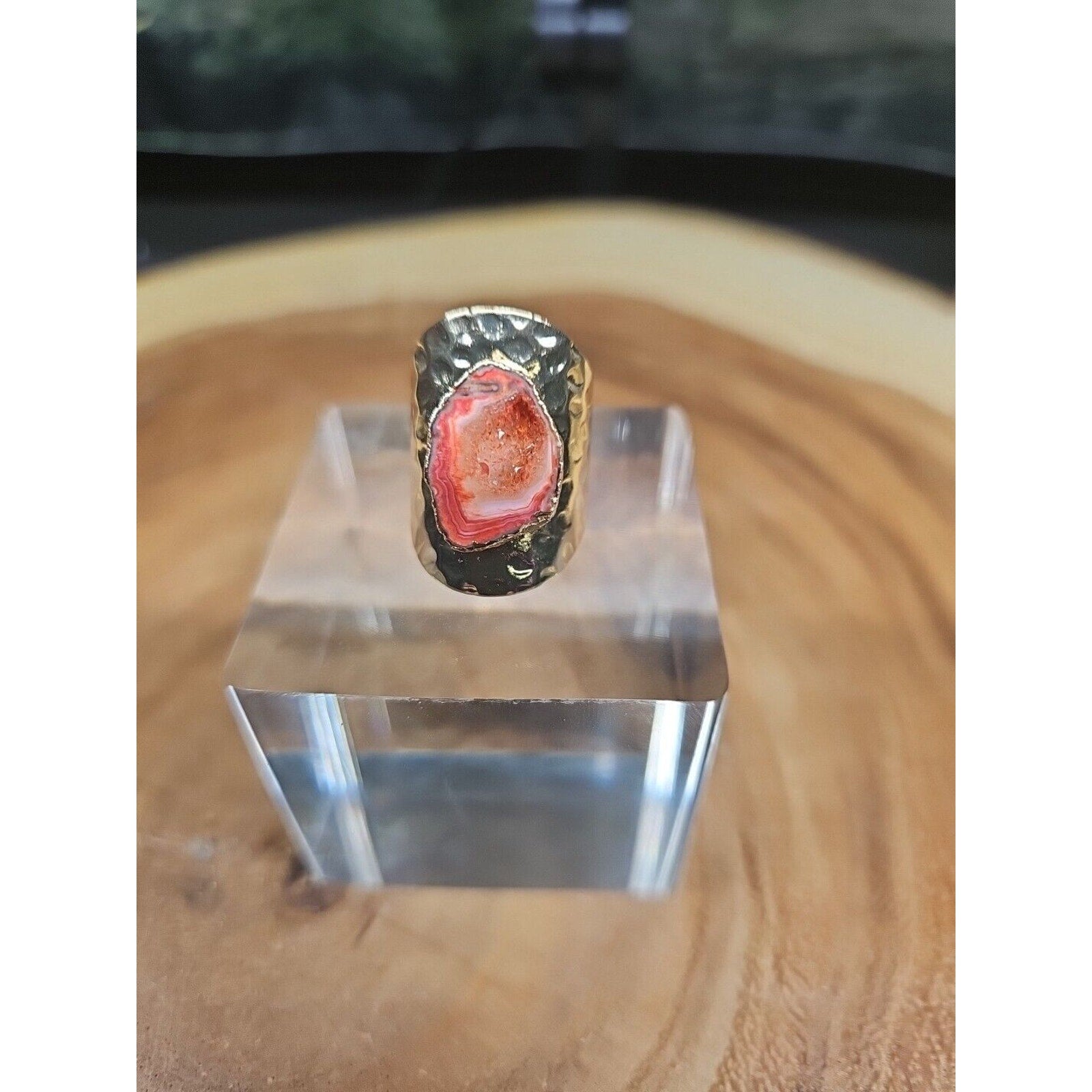 Agate Adjustable Ring by CrystalCloud Company