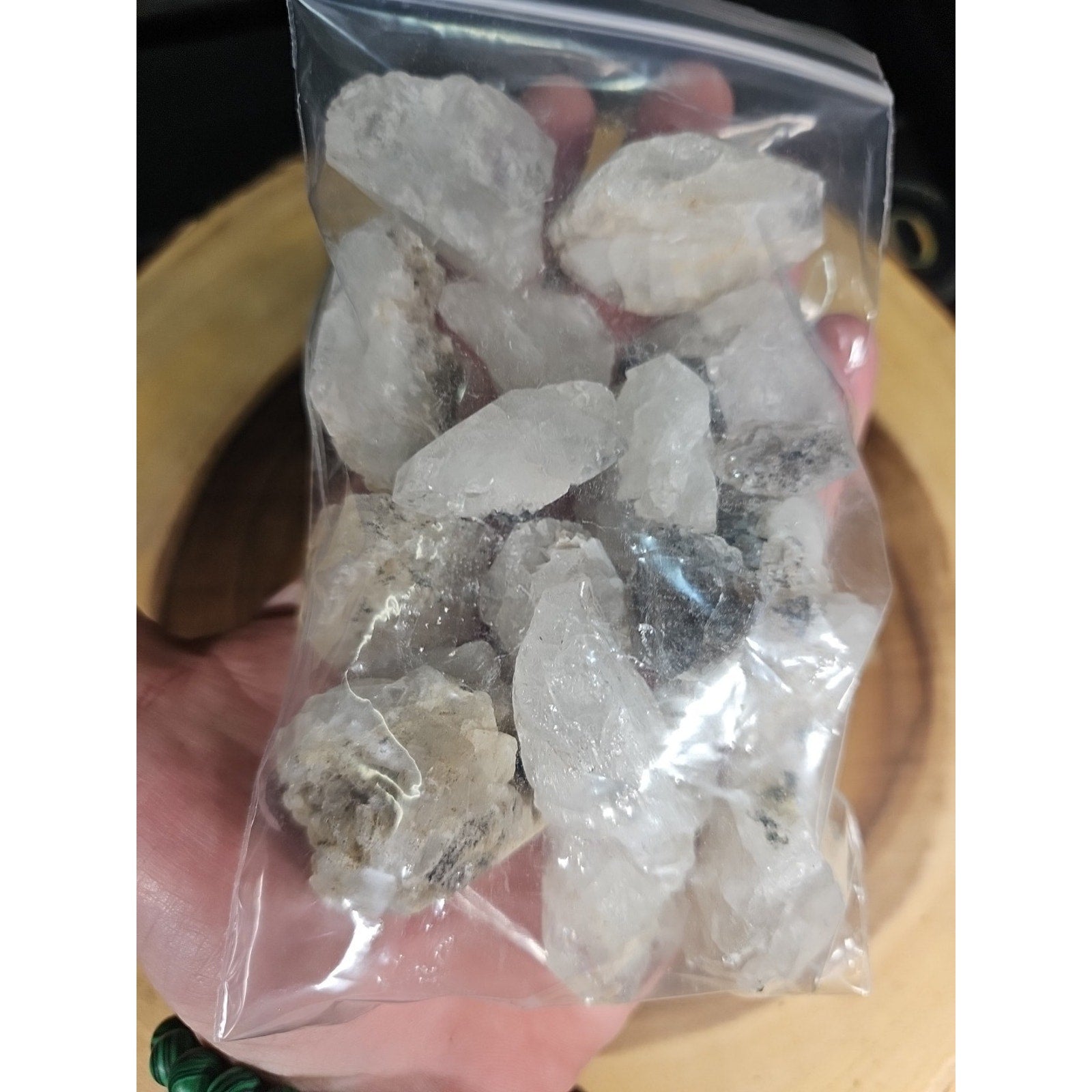 Natural Quartz Crystal pieces from Fonda, NY (aka Herkimer Diamond) 333grams by CrystalCloud Company