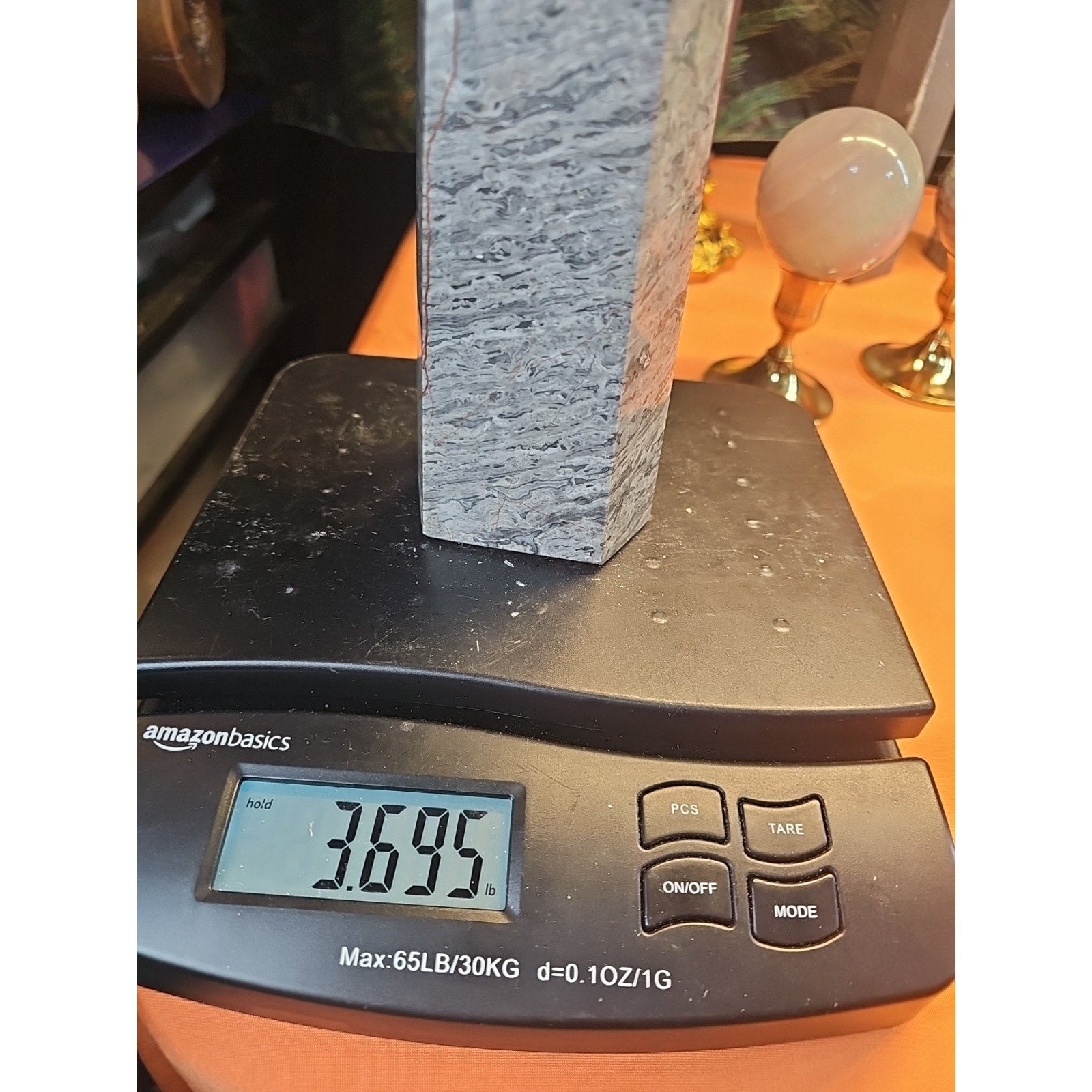 3.69LB 1Pcs Natural Gray Crazy Lace Jasper Crystal Point Tower Healing by CrystalCloud Company