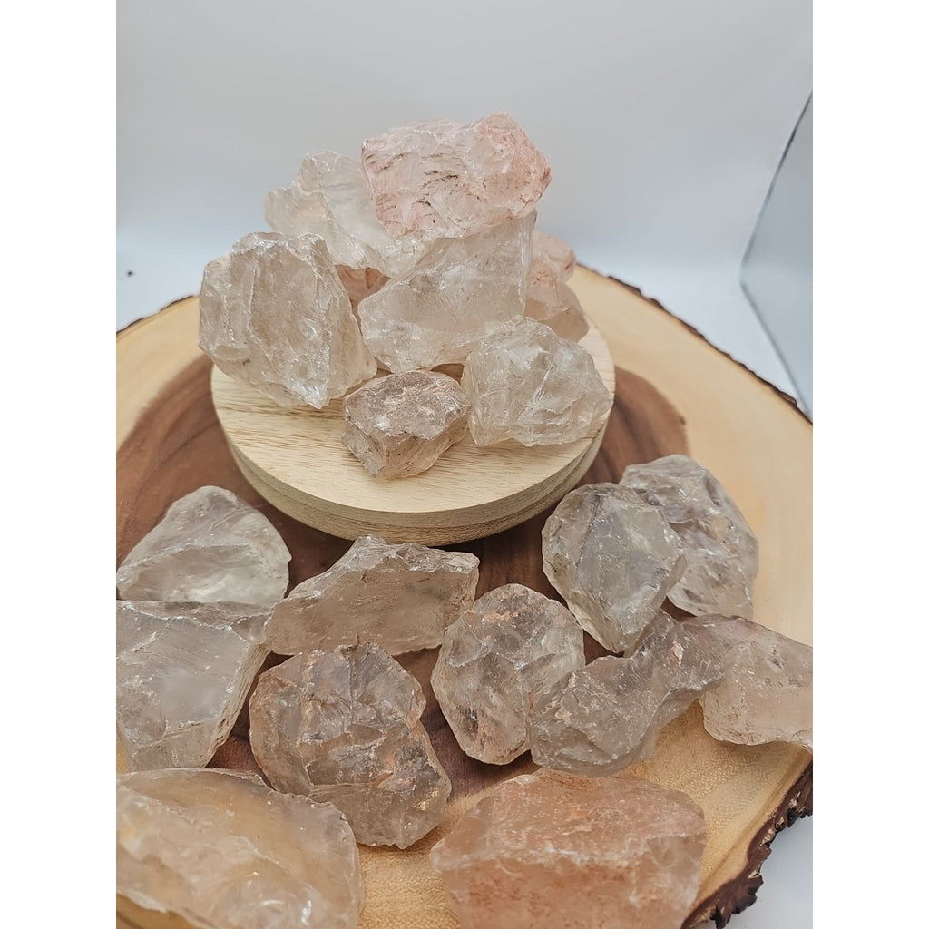 1lb Natural Raw Clear White Quartz Crystal Original Healing 5pcs Avg by CrystalCloud Company