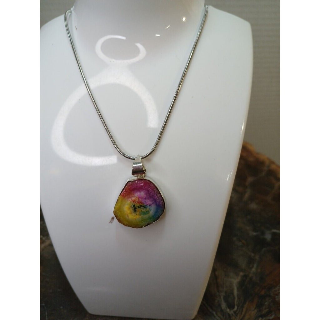 Druzy Necklace by CrystalCloudCompany