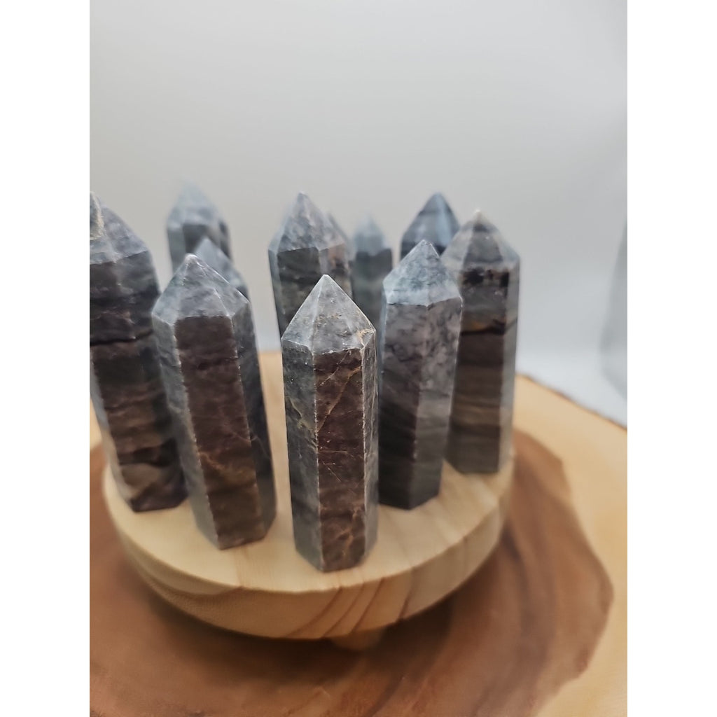 Silver Crazy Lace Towers Set Of 3pcs 3in Tall Avg by CrystalCloud Company