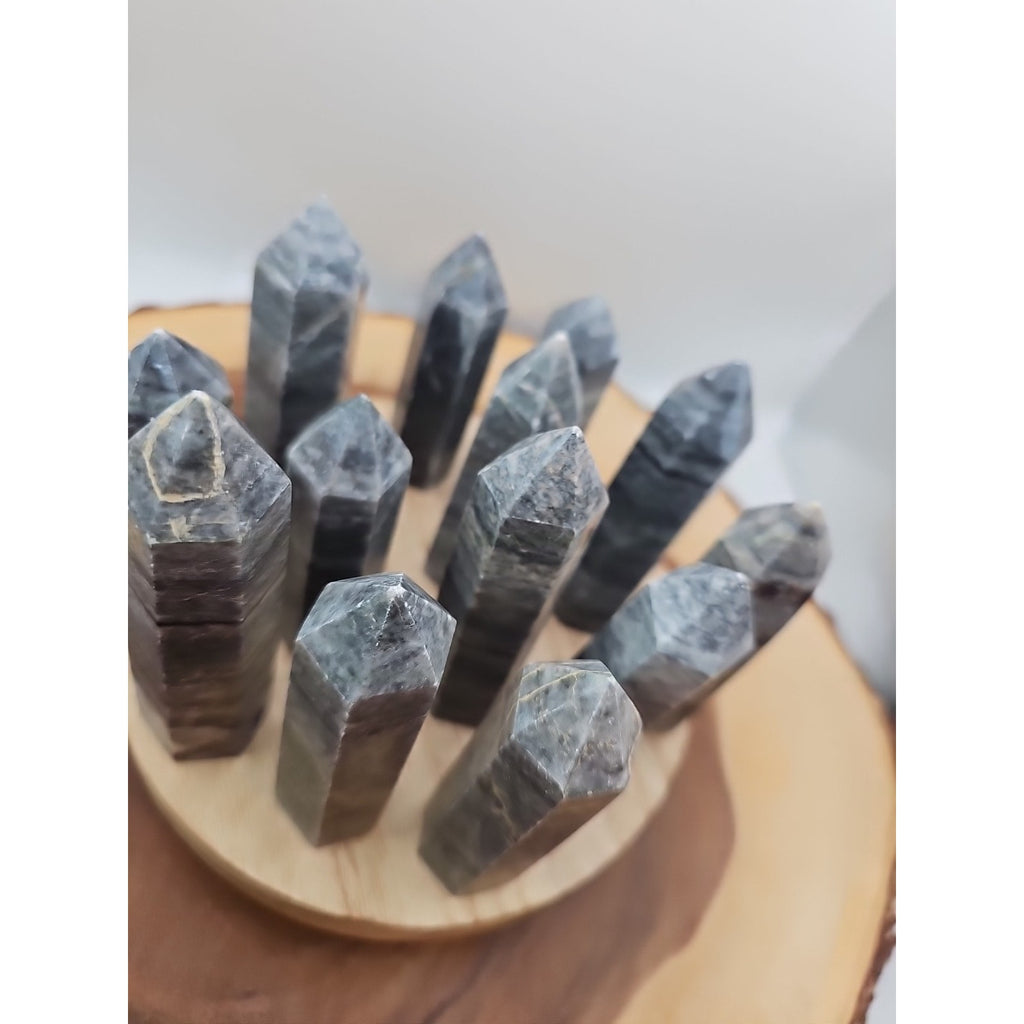 Silver Crazy Lace Towers Set Of 3pcs 3in Tall Avg by CrystalCloud Company