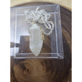 Extra large quartz crystal pendant by CrystalCloud Company