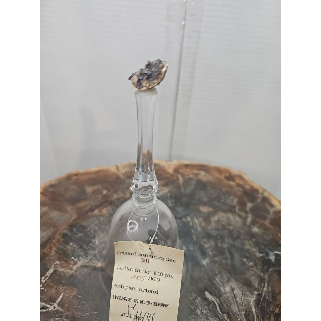 Crystal Bell Branderburg Hademade Limited edition.West Germany Berlin Wall by CrystalCloud Company
