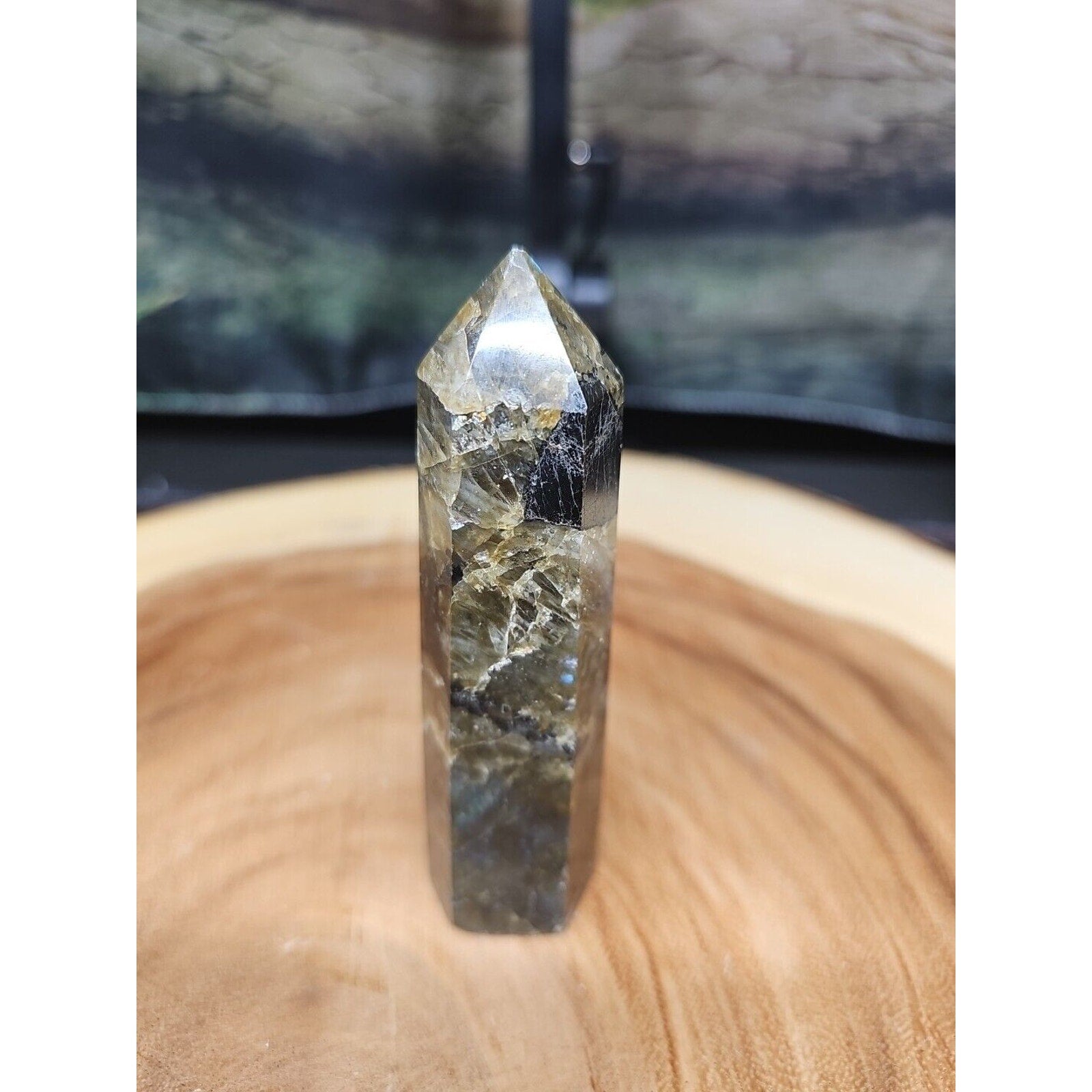 Labradorite Tower 4in 143gr by CrystalCloud Company