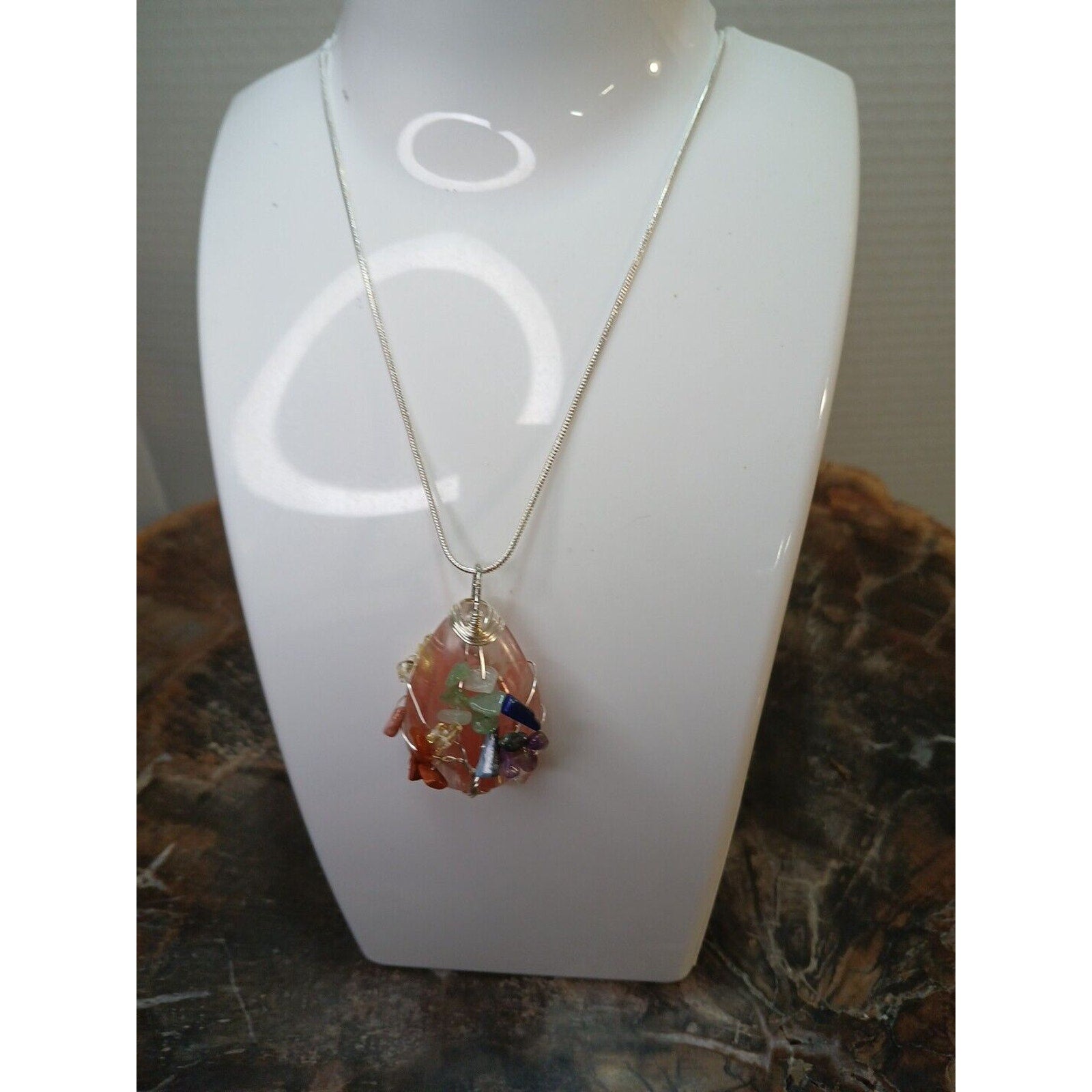 Natural Crystal Necklace by CrystalCloudCompany