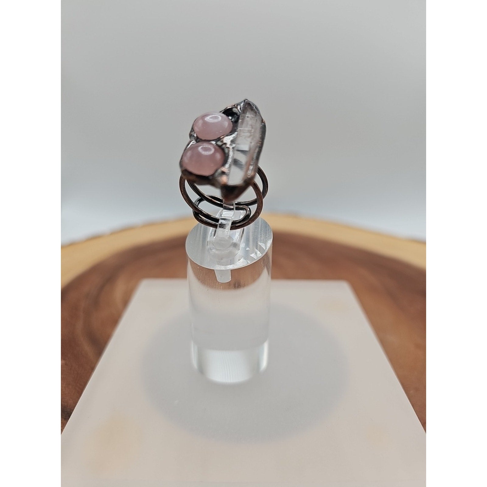 Adjustable Quartz Crystal Ring by CrystalCloud Company