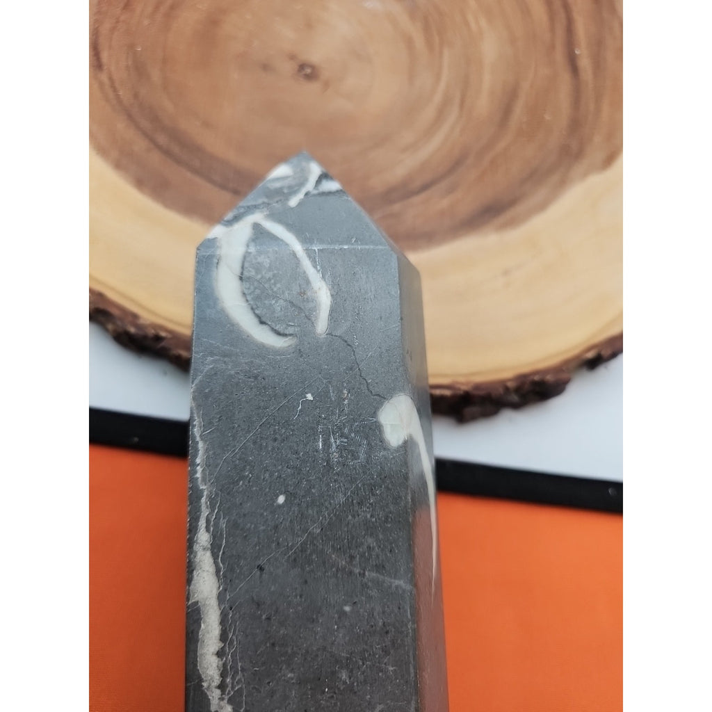 3.14lb 1000 Eye Jasper Quartz Tower 9in Tall Has Chip On Top by CrystalCloud Company