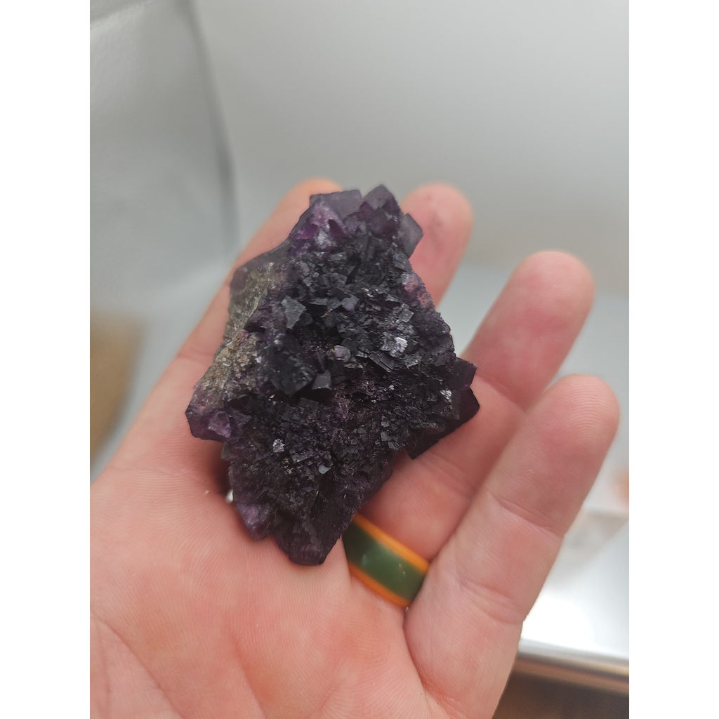 Fluorite crystal quartz cluster 2.5oz by CrystalCloud Company