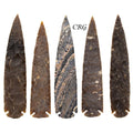 Fancy Jasper Arrowheads (4 Pieces) Size 7 Inches Crystal Gemstone Carvings by Crystal River Gems