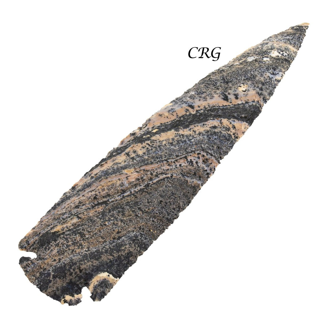 Fancy Jasper Arrowheads (4 Pieces) Size 7 Inches Crystal Gemstone Carvings by Crystal River Gems