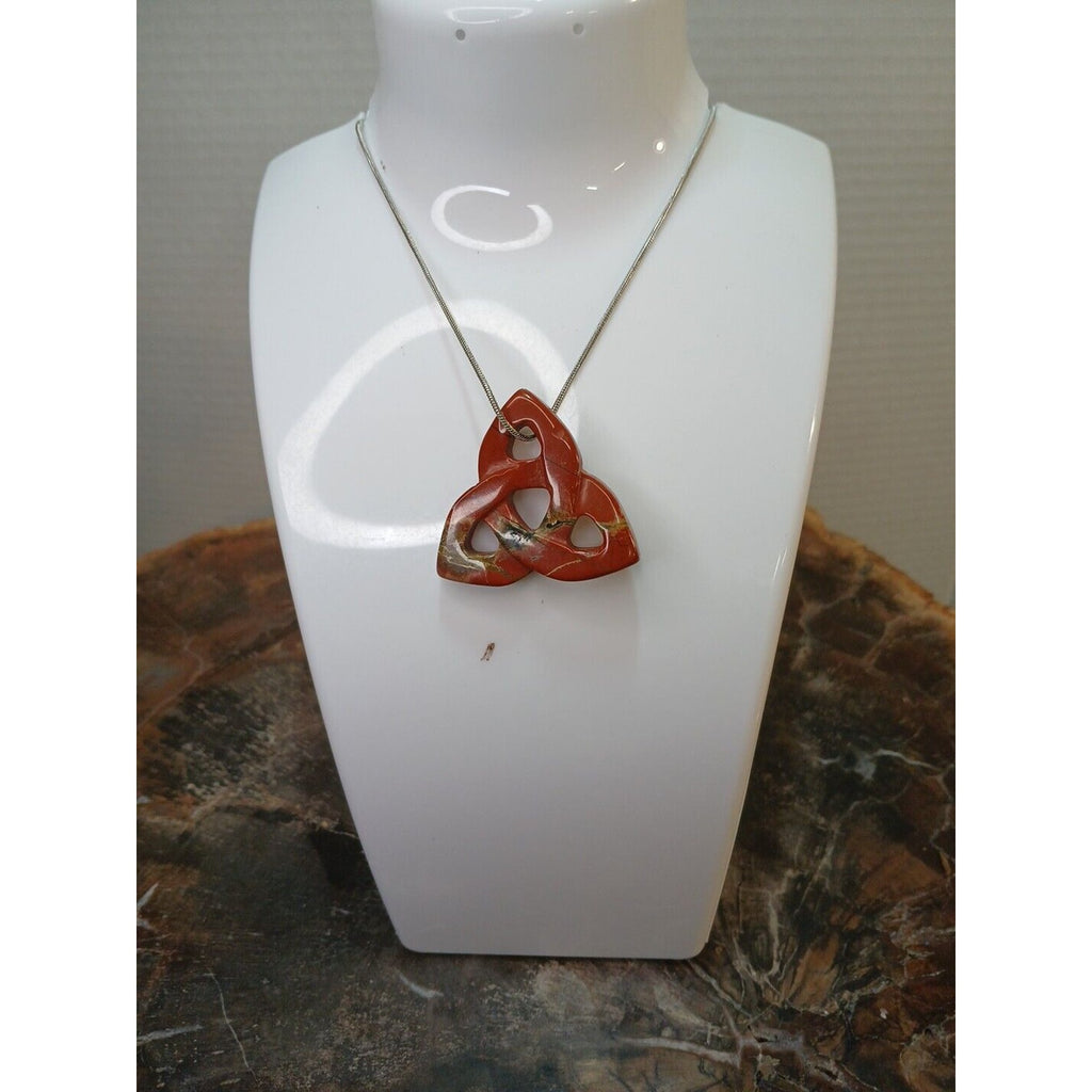 Ocean Jasper Agate Necklace W/925 Silver Chain by CrystalCloud Company