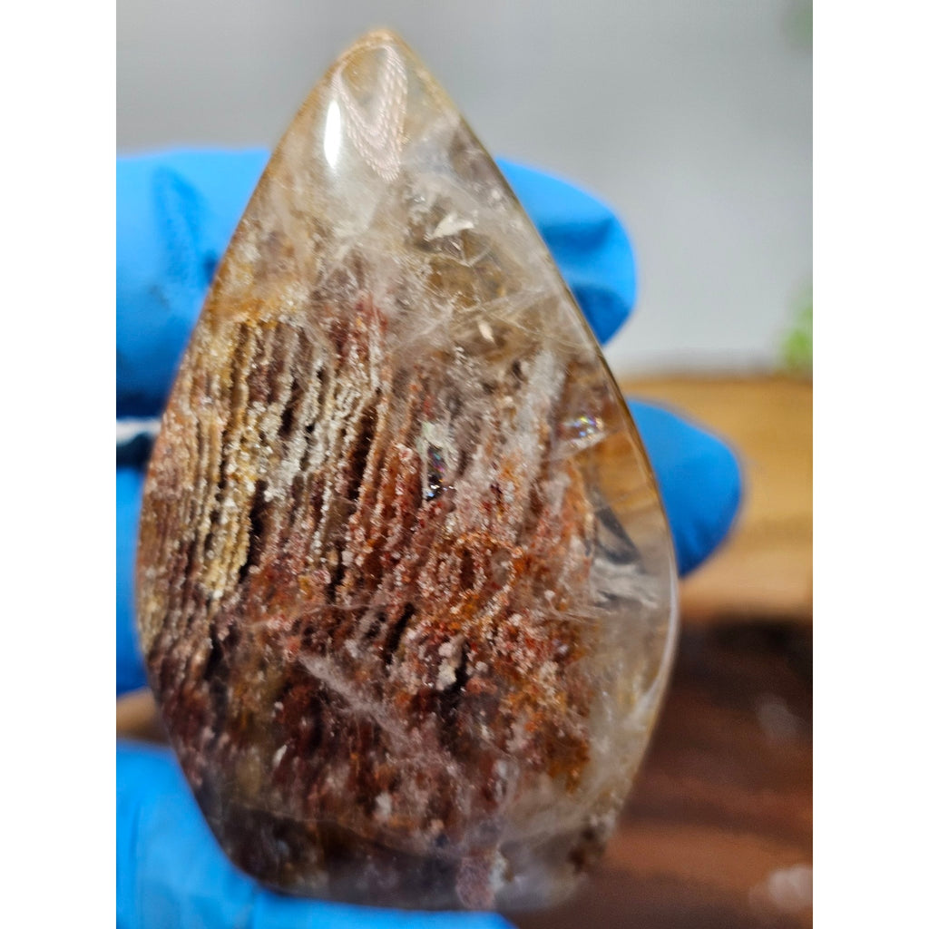 Red Amphibole Quartz Flame 55g — Angel Phantom Quartz