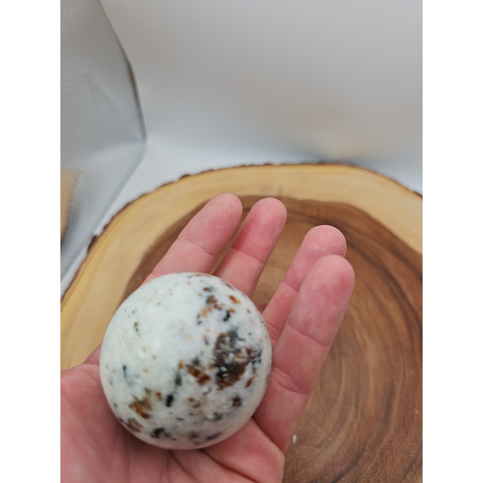 Ocean Jasper Sphere W/Stand 204g by CrystalCloud Company