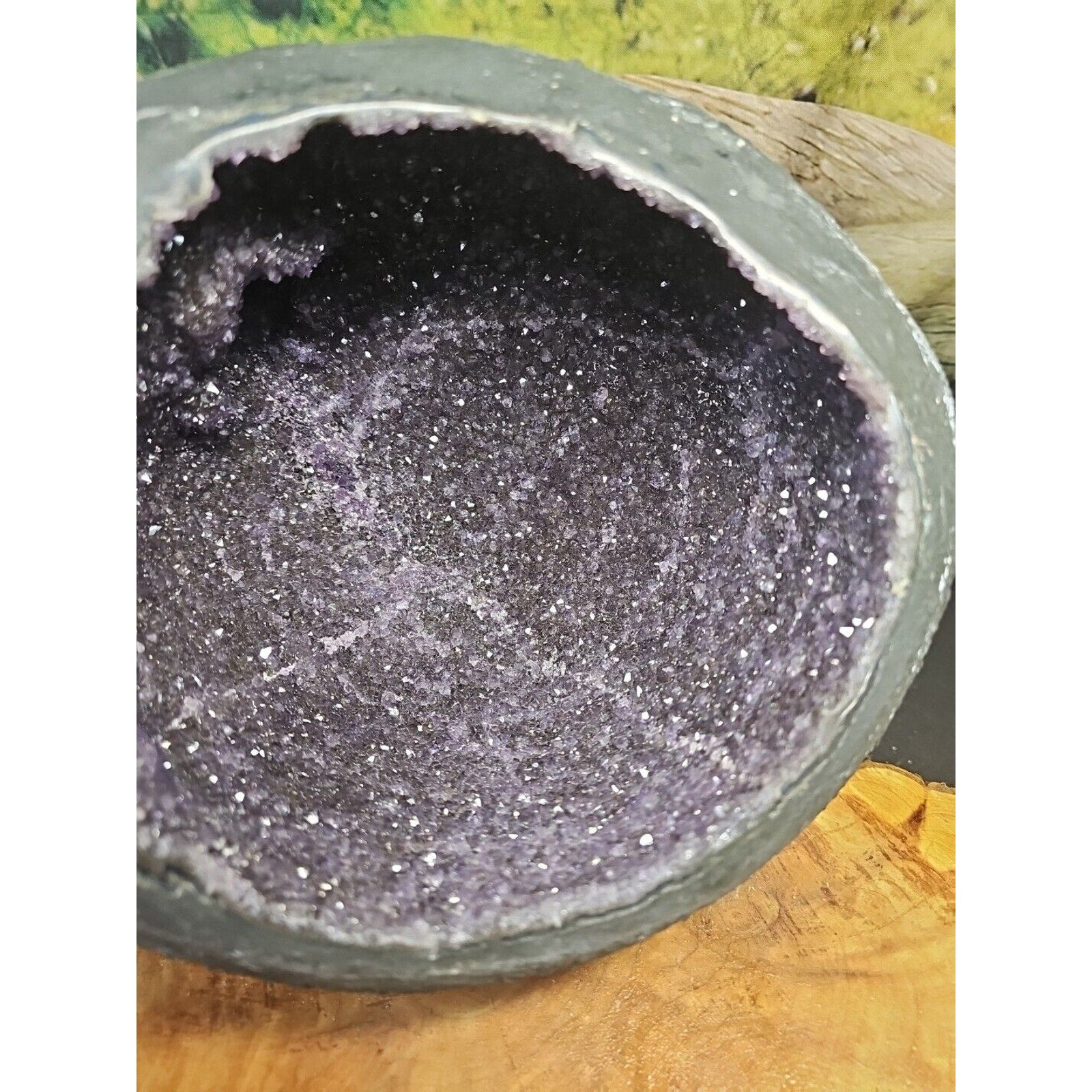 16.8LB TOPNatural Raw raw ore amethyst Quartz Crystal Money Bag Geode Reiki Gem by CrystalCloud Company