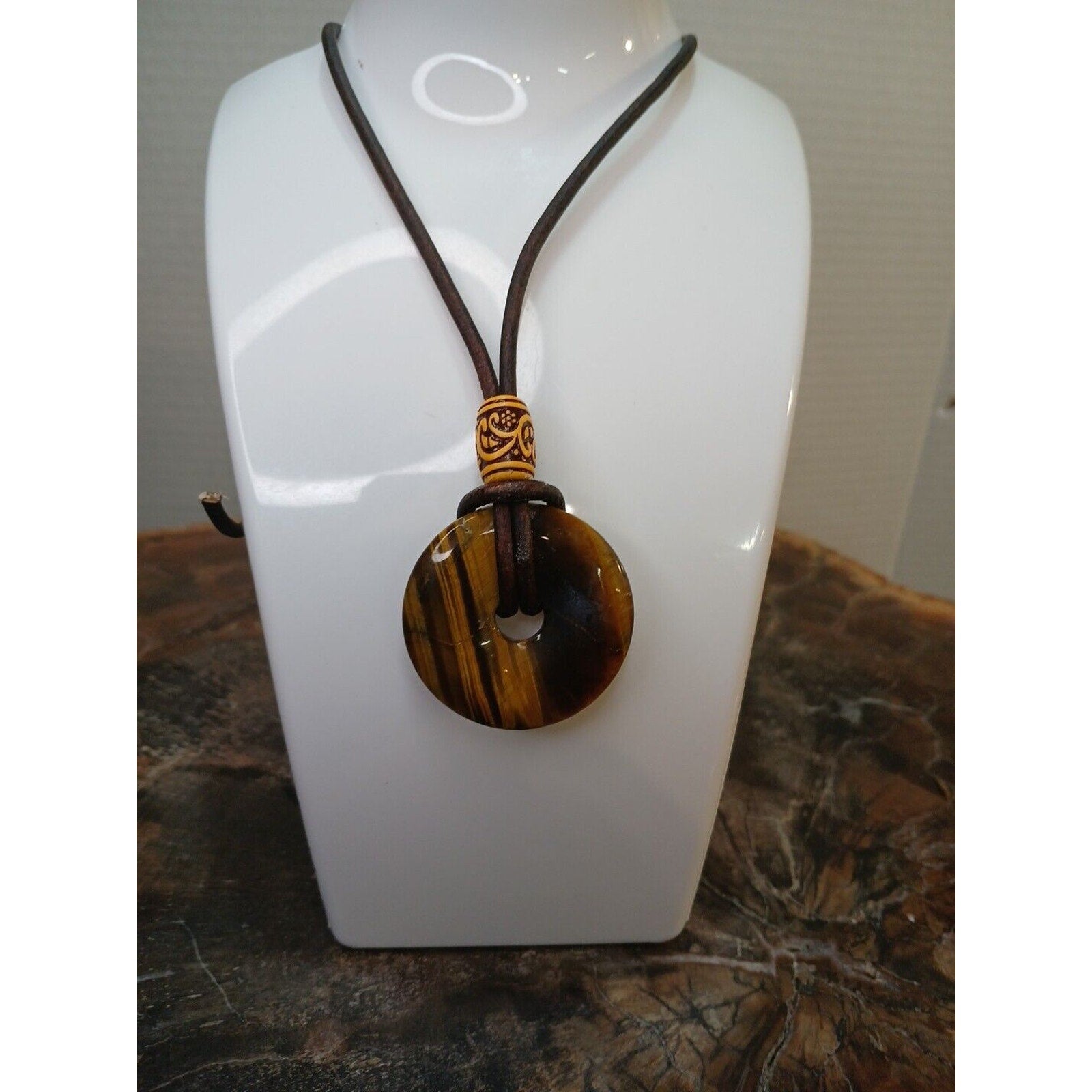 Tiger Eye Necklace Handmade by CrystalCloudCompany
