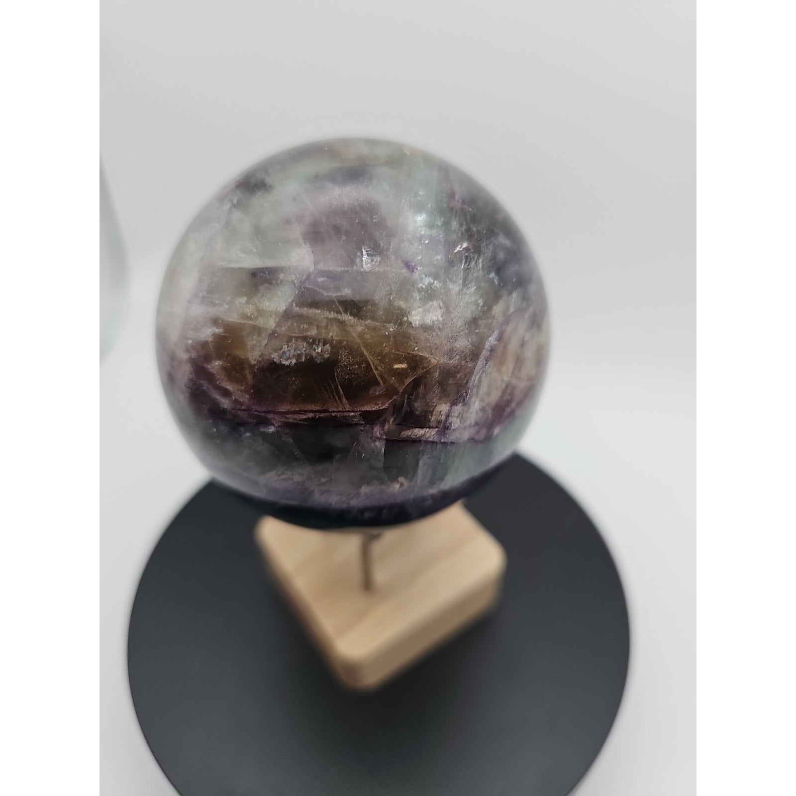 1.5LB Natural Colorful Fluorite Ball Quartz Crystal Energy Sphere crystal by CrystalCloud Company