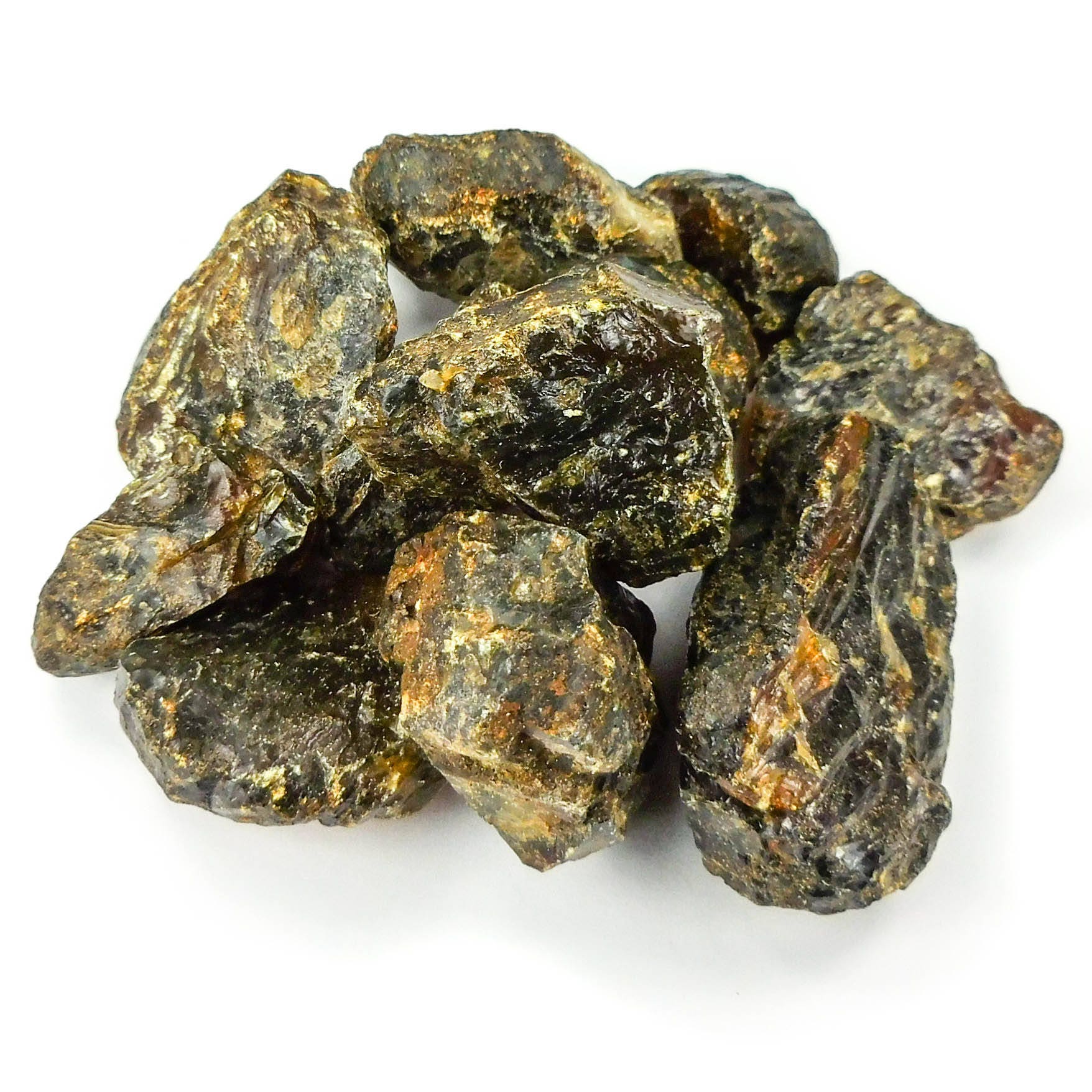 Black Amber Fossilized Tree Resin Mixed Sizes Rough Raw Stones (By The Piece or Pound)(UV Reactive) Wholesale by Amazing Crystals
