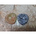 2Pcs Natural Unakite Epidote Jasper Crystal Love Heart Decompression Stone by CrystalCloud Company