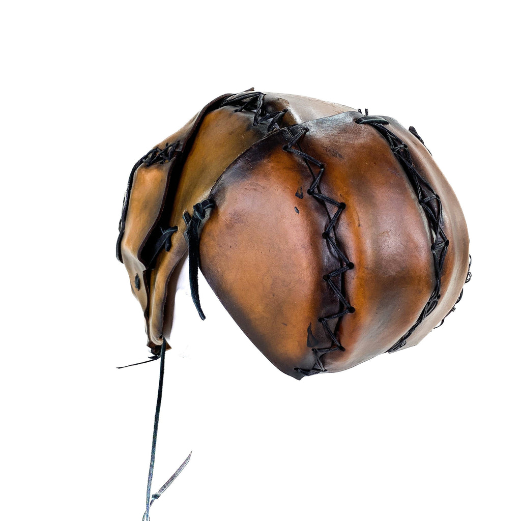 The Toy  - Handmade Leather Mask with Pull Ties