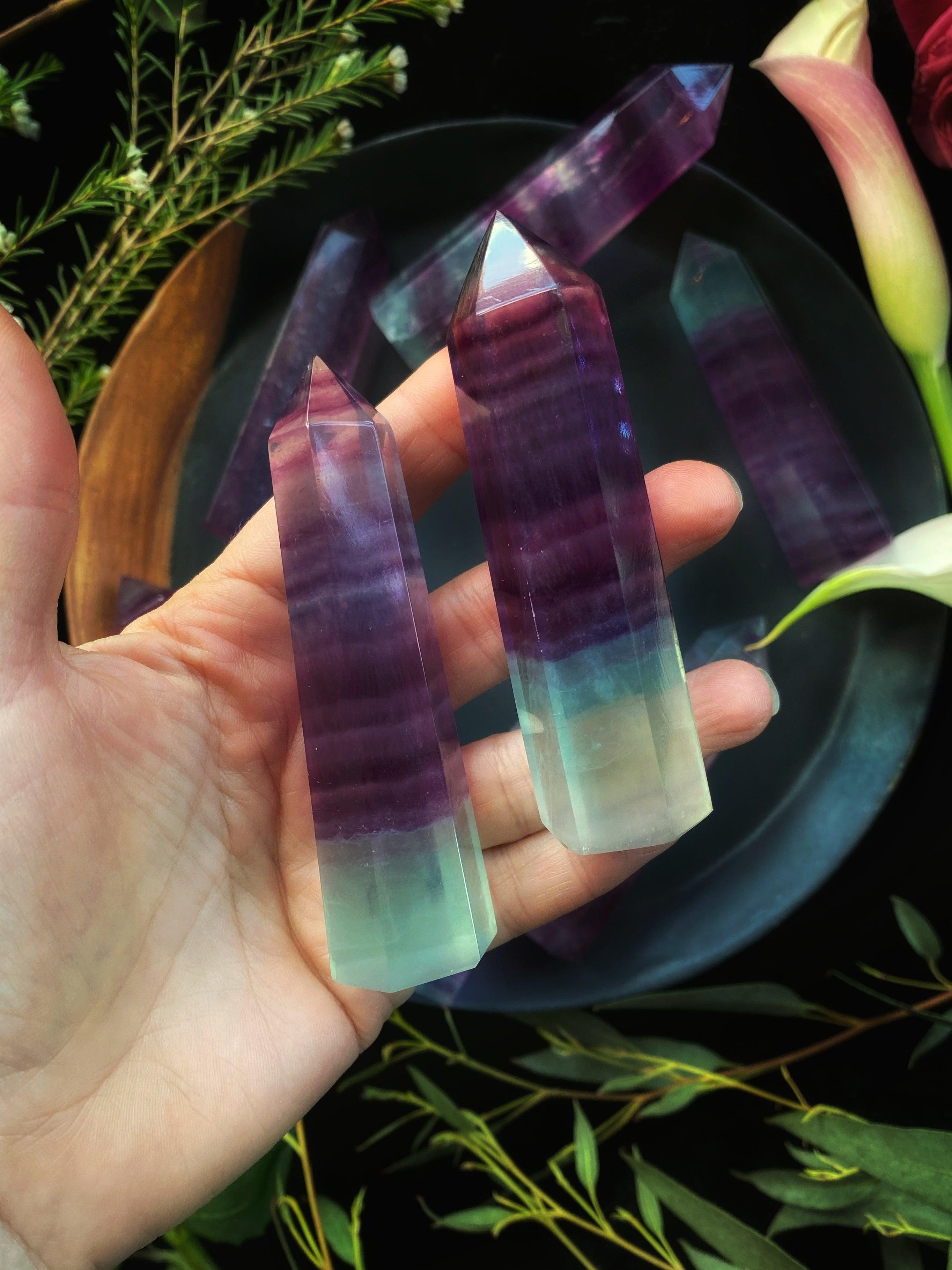 Rainbow Fluorite Wands - Towers