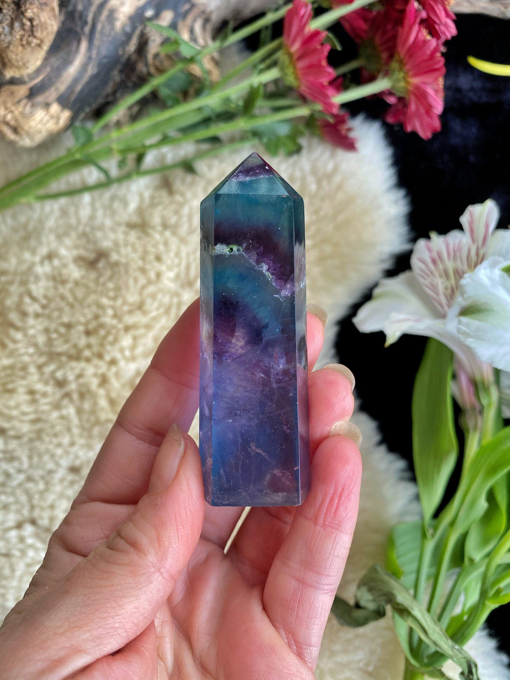 Rainbow Fluorite Wands - Towers
