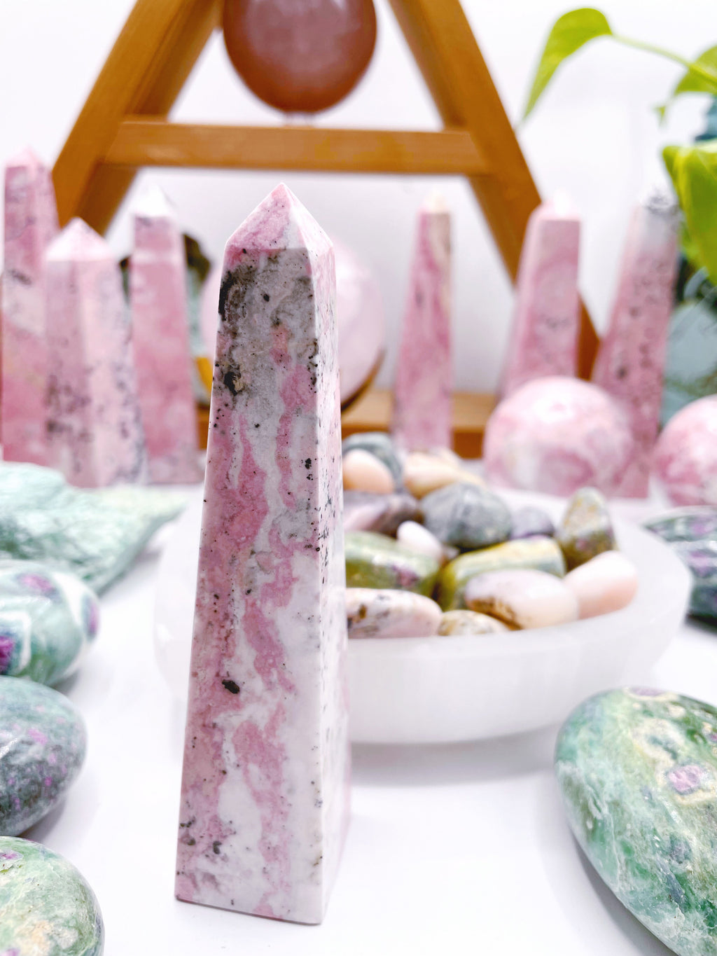 Rhodonite Obelisk by Baltic Mermaid