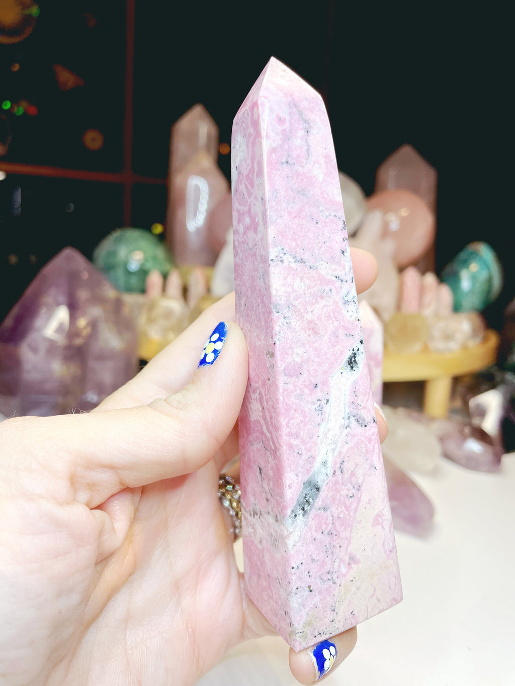 Rhodonite Obelisk by Baltic Mermaid