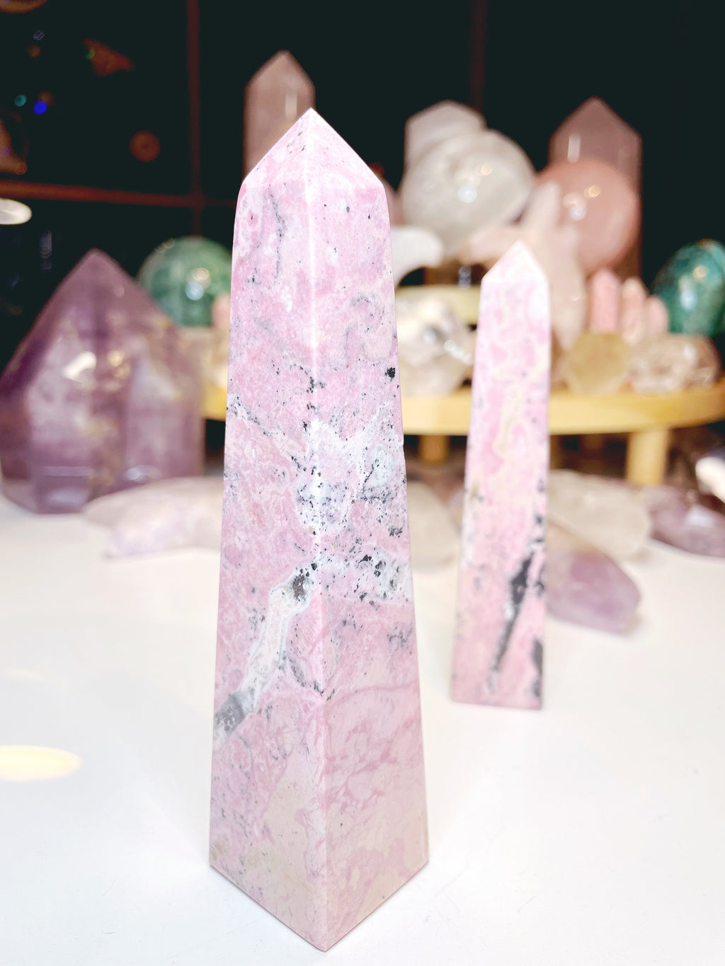 Rhodonite Obelisk by Baltic Mermaid