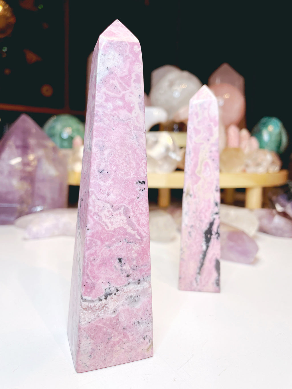 Rhodonite Obelisk by Baltic Mermaid