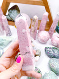 Rhodonite Obelisks by Baltic Mermaid