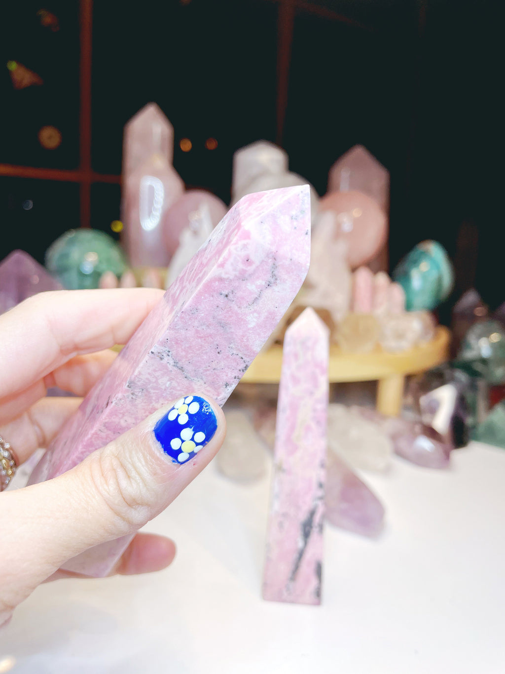 Rhodonite Obelisk by Baltic Mermaid