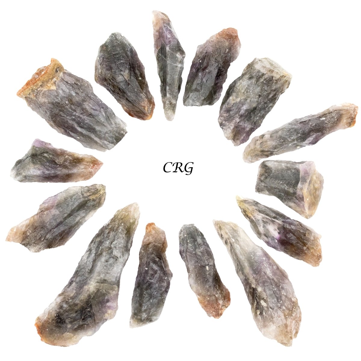 Melody Raw Stone Points (Super 7) (1 Pound) Size 2 to 4 Inches Bulk Wholesale Lot Crystal Minerals by Crystal River Gems