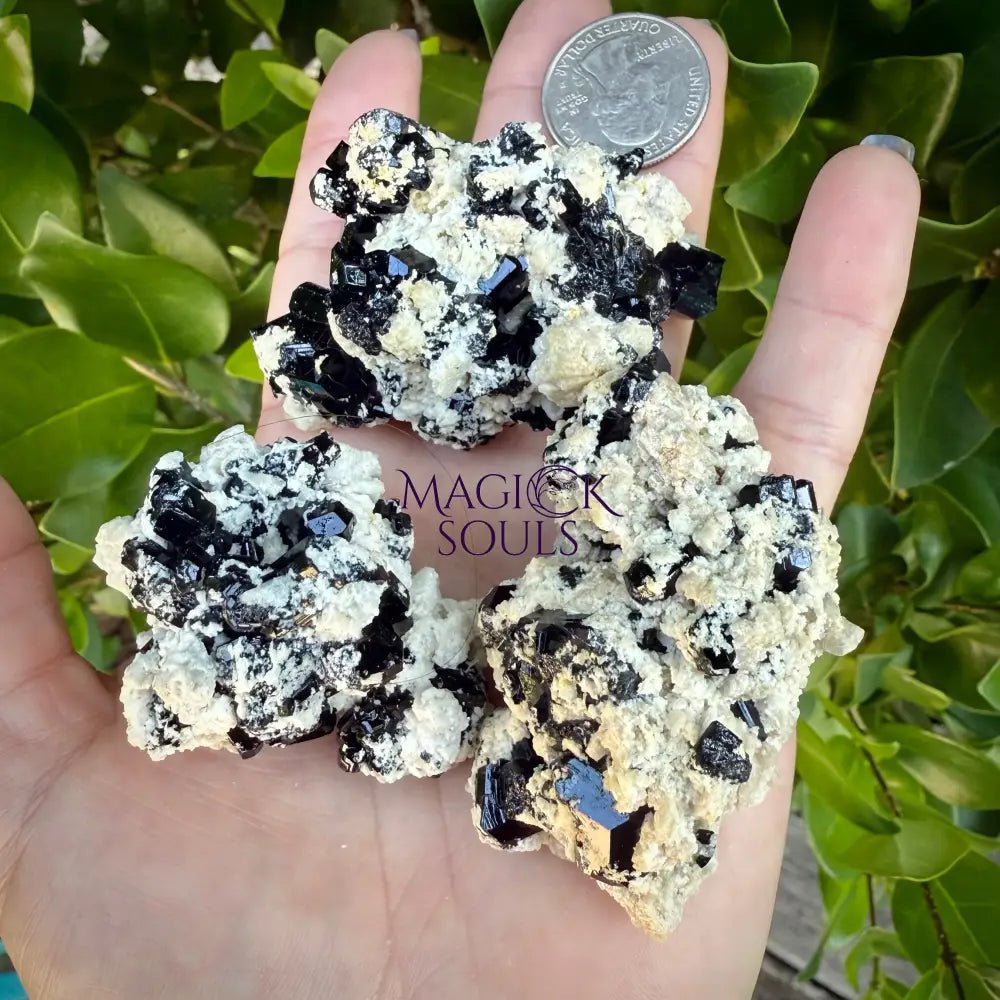 Natural Black Schorl Tourmaline & Smoky Quartz – Namibia by Magick Souls