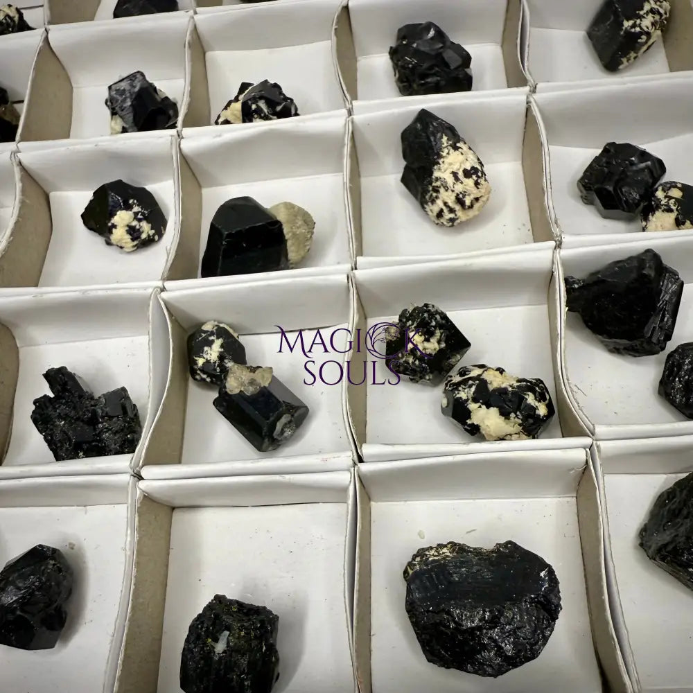 Natural Black Schorl Tourmaline & Smoky Quartz – Namibia by Magick Souls