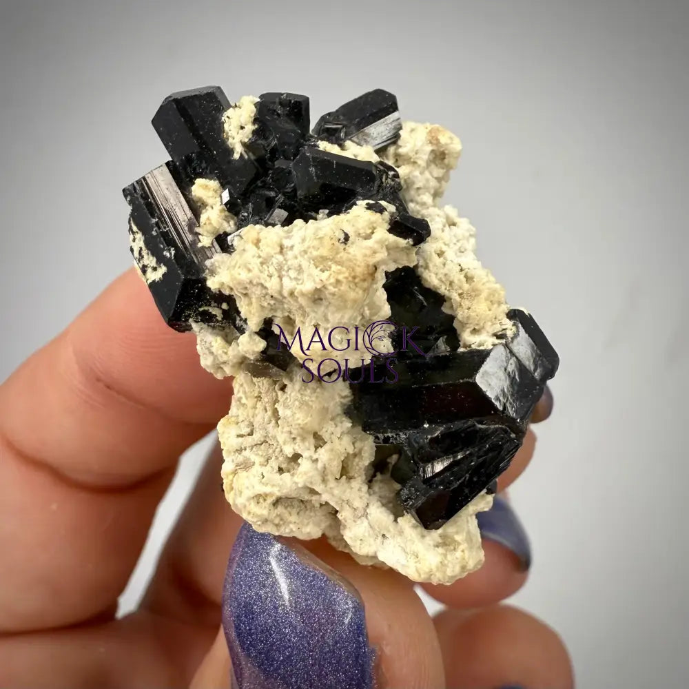 Natural Black Schorl Tourmaline & Smoky Quartz – Namibia by Magick Souls