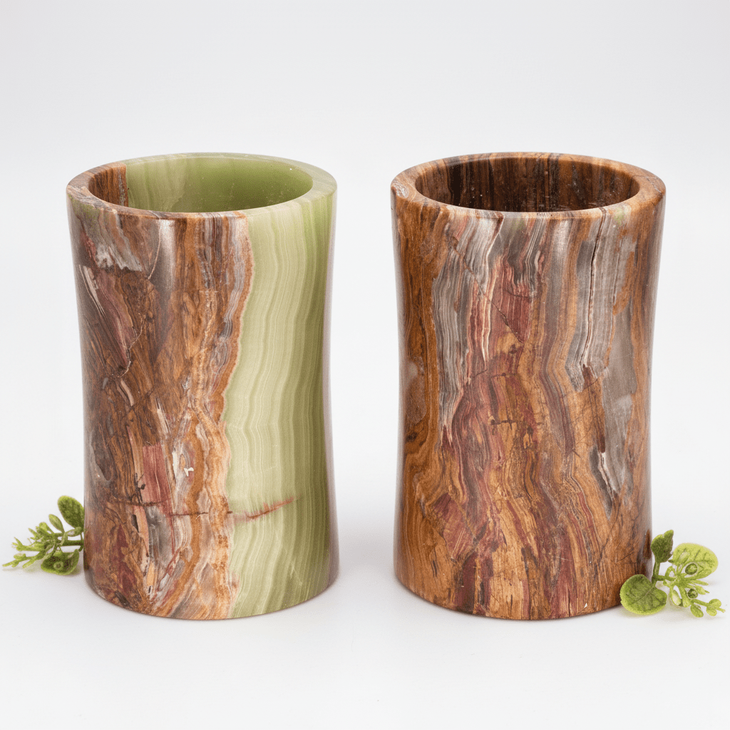 Onyx Cylinder Vase (6 Inches) Gemstone Home Decor